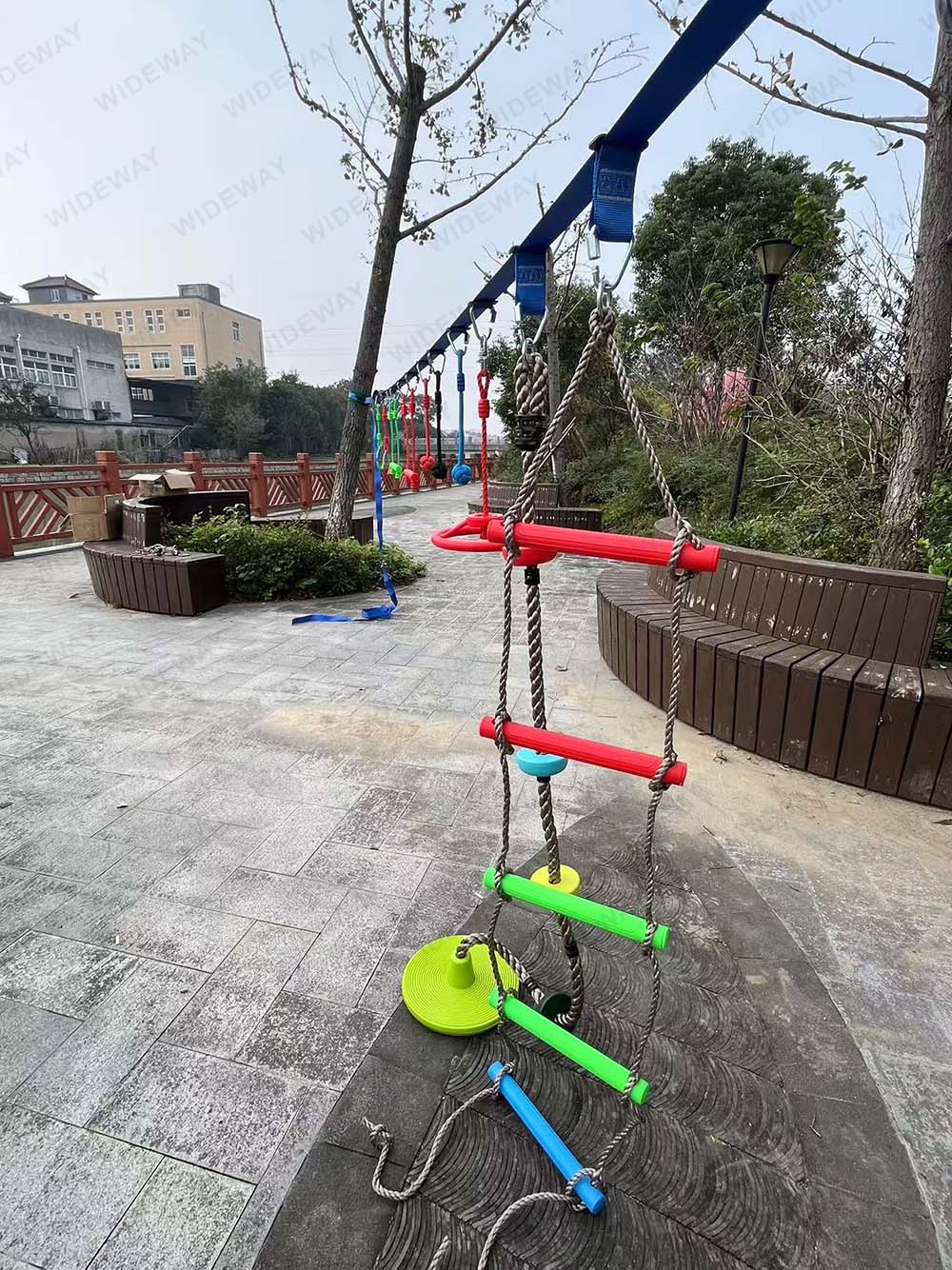 Slackline Obstacle Course